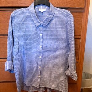 Habitat Light Blue Plaid Women’s Shirt